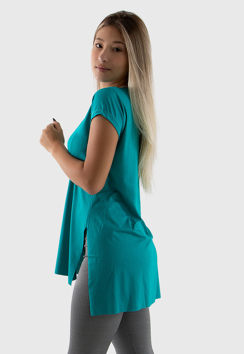 Blusa Feminina Sobre Legging  Fitness Manga Curta