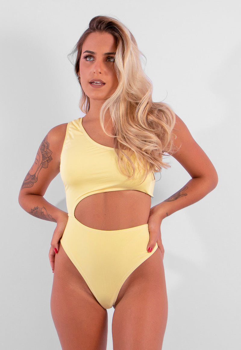 Maiô Body Mula Manca Recorte Um Ombro Só