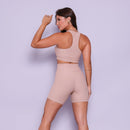 Conjunto Short e Top Nadador Beige Flow