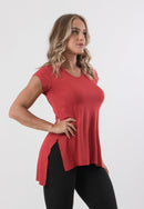 Blusa Feminina Sobre Legging  Fitness Manga Curta