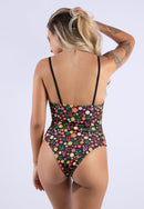 Maio Body  Feminina Básico Alcinha Fina Estampado