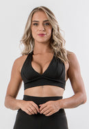 Top Cropped com Bojo Fitness Cruzado Nas Costas Suplex