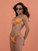 Biquíni Marquinha Fita Com Calcinha Fio e Sutiã Triângulo