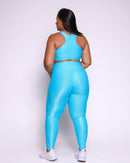 Conjunto Fitness Curve Plus Size Azul Nuvem