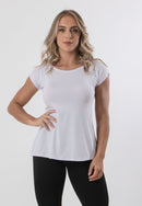 Blusa Básica Feminina Fitness Manga Curta Sobre Legging