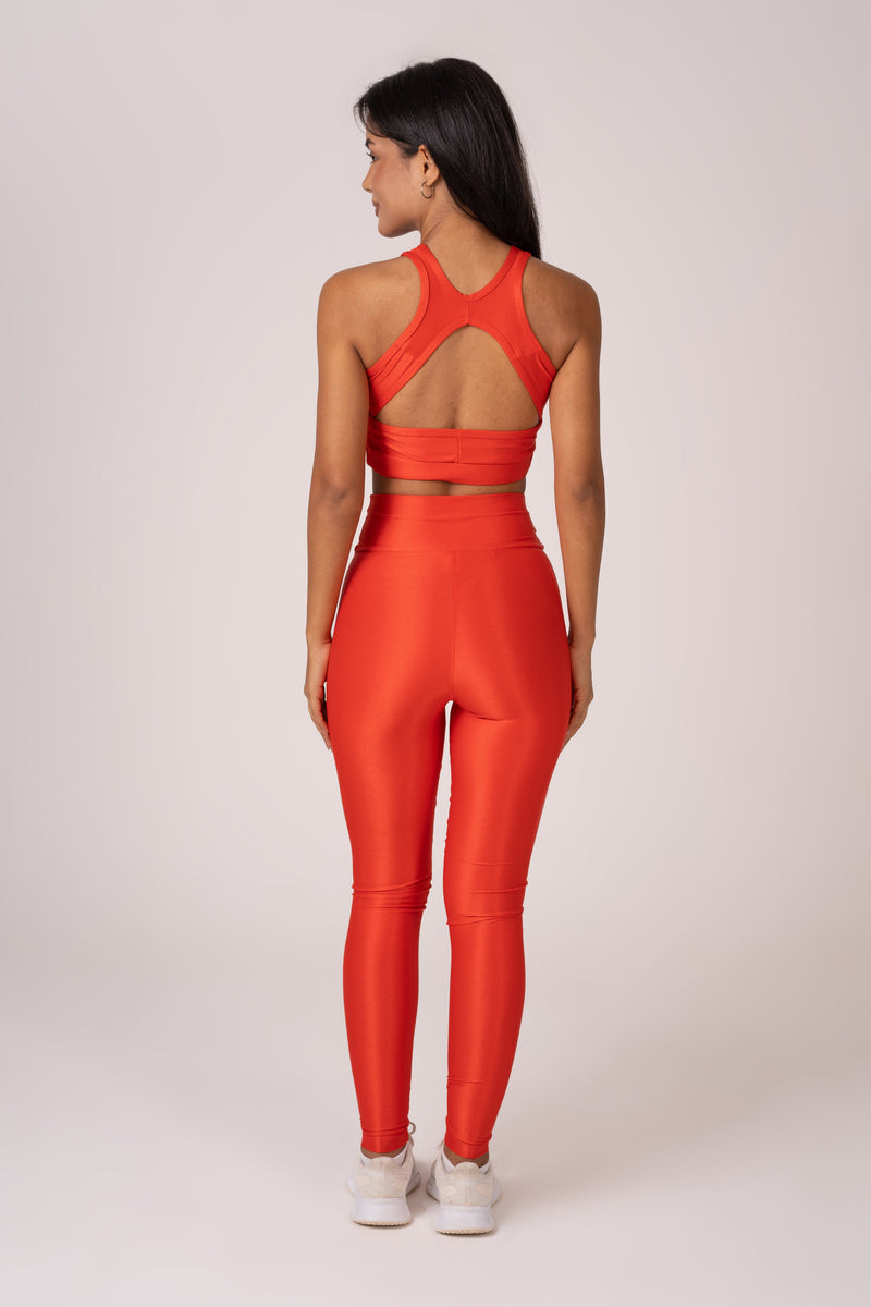 Conjunto Vermelho Intenso Legging e Top Fantasy Lovers