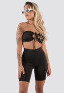 Bermuda Fitness Feminina Biker Ciclista Cintura Alta