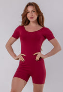 Macaquinho Fitness Feminino Decote nas Costas Poliamida