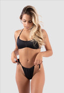 Biquíni Calcinha Cortininha Com Sutiã Frente Única