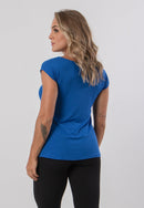 Blusa Básica Feminina Fitness Manga Curta Sobre Legging