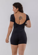 Macaquinho Fitness Feminino Decote nas Costas Poliamida