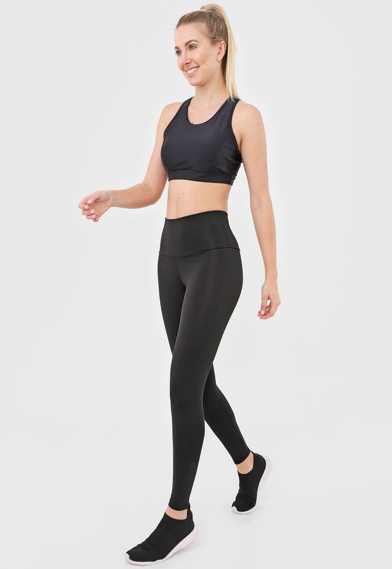 Calça Legging Básica  Feminina Fitness Cintura Alta Suplex