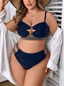 Biquíni Plus Size - Recortes e Detalhes Sofisticados