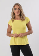 Blusa Básica Feminina Fitness Manga Curta Sobre Legging