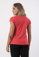 Blusa Básica Feminina Fitness Manga Curta Sobre Legging