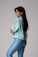 Jaqueta Corta-Vento Feminina Azul Claro Pulse