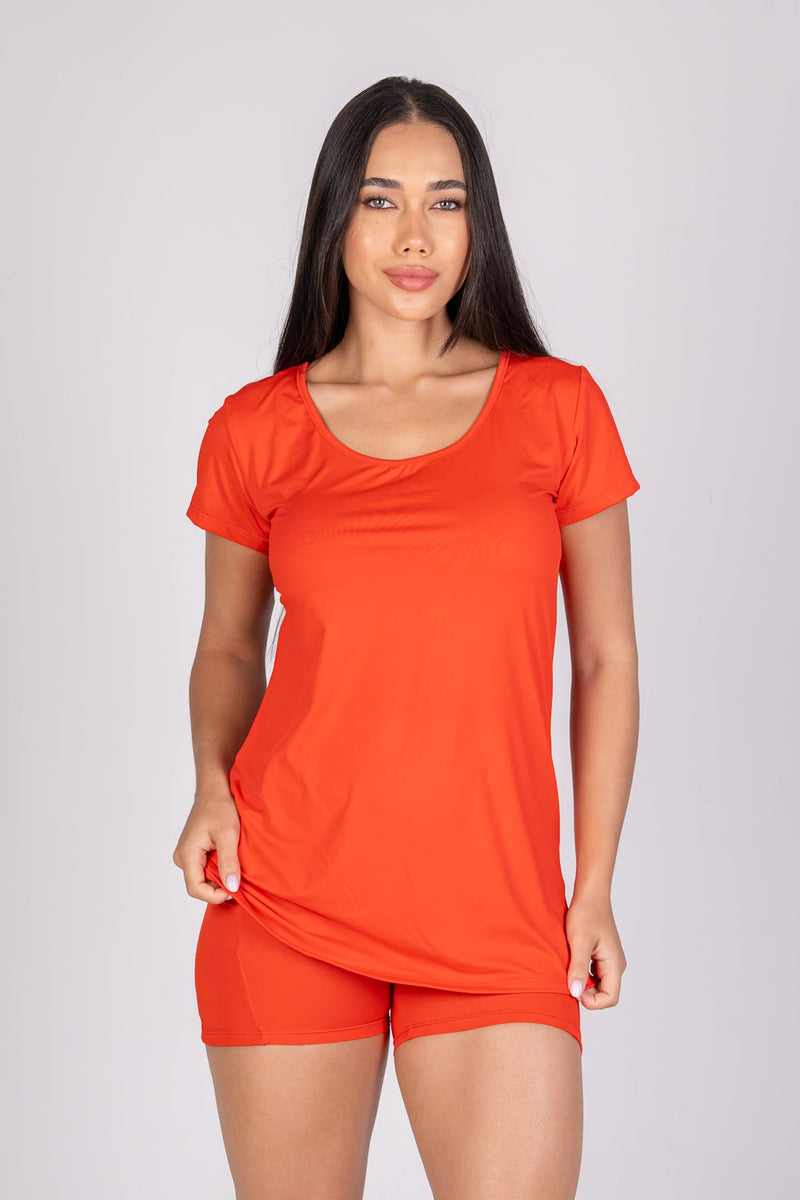 Camiseta Borboleta Soft Vermelha