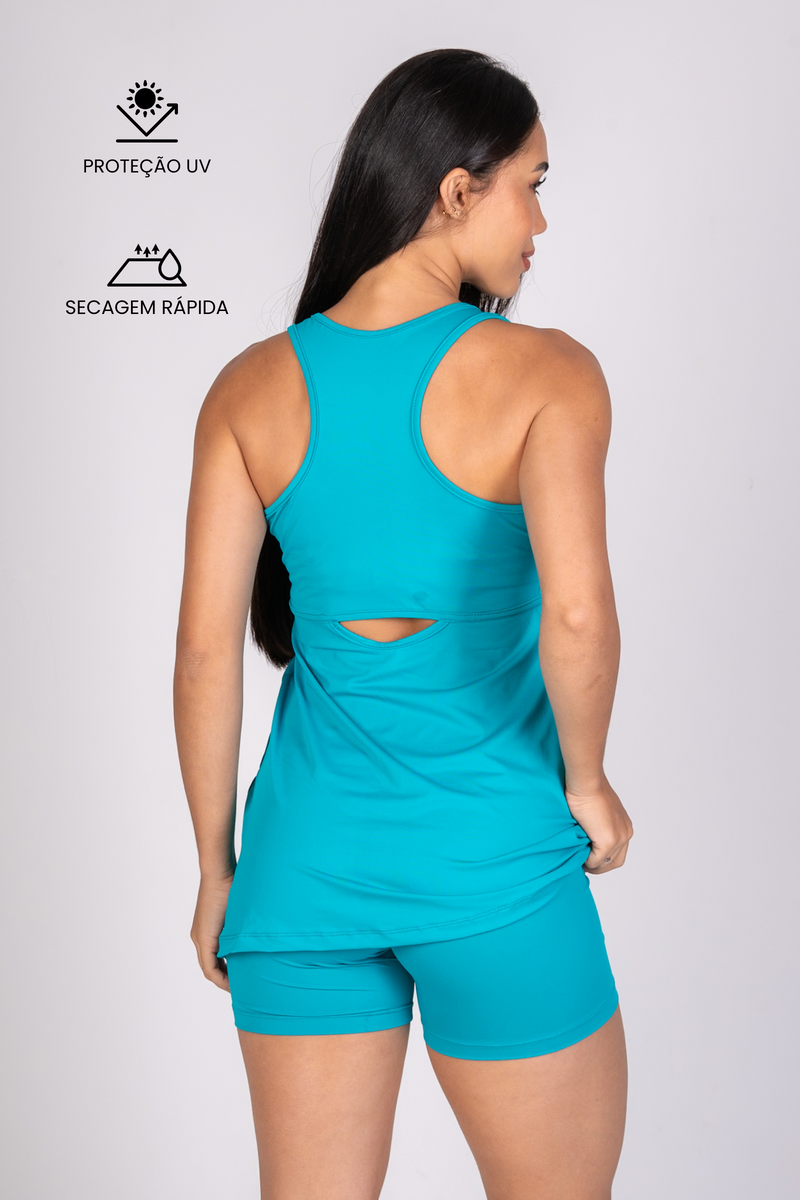 Regata Cut Out Soft Azul Turquesa