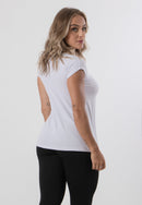 Blusa Básica Feminina Fitness Manga Curta Sobre Legging