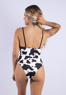 Maio Body  Feminina Básico Alcinha Fina Estampado