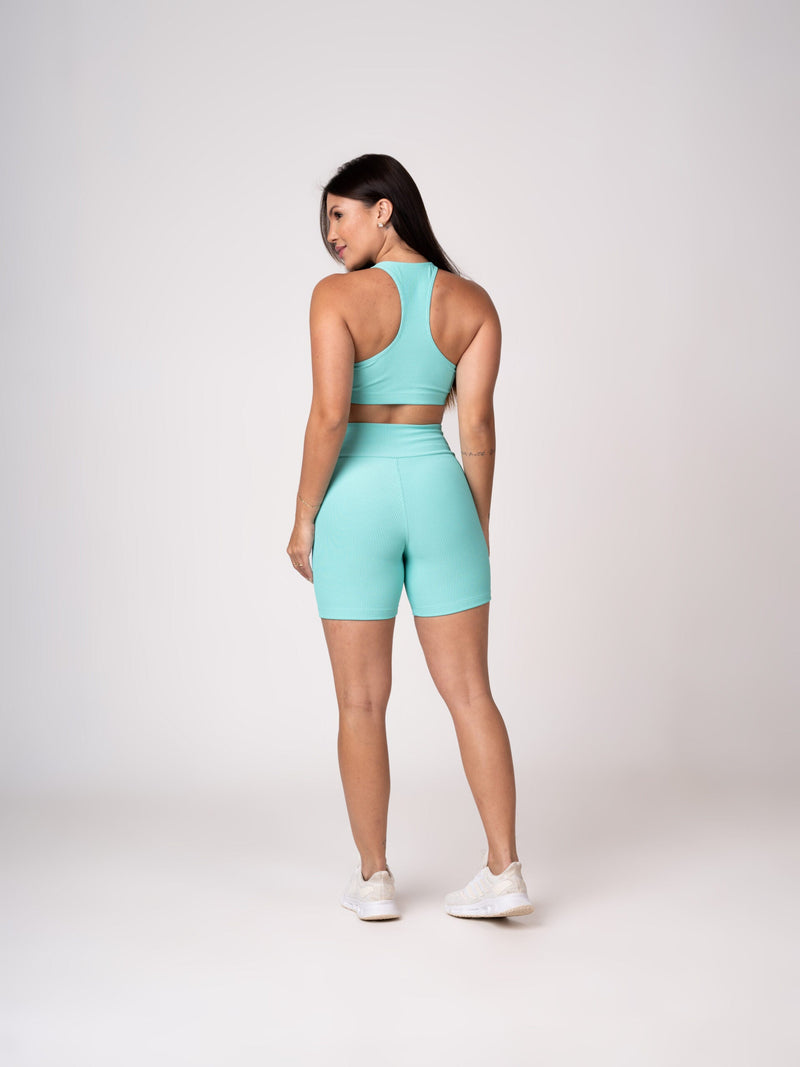 Conjunto Short e Top Nadador Menta Flow