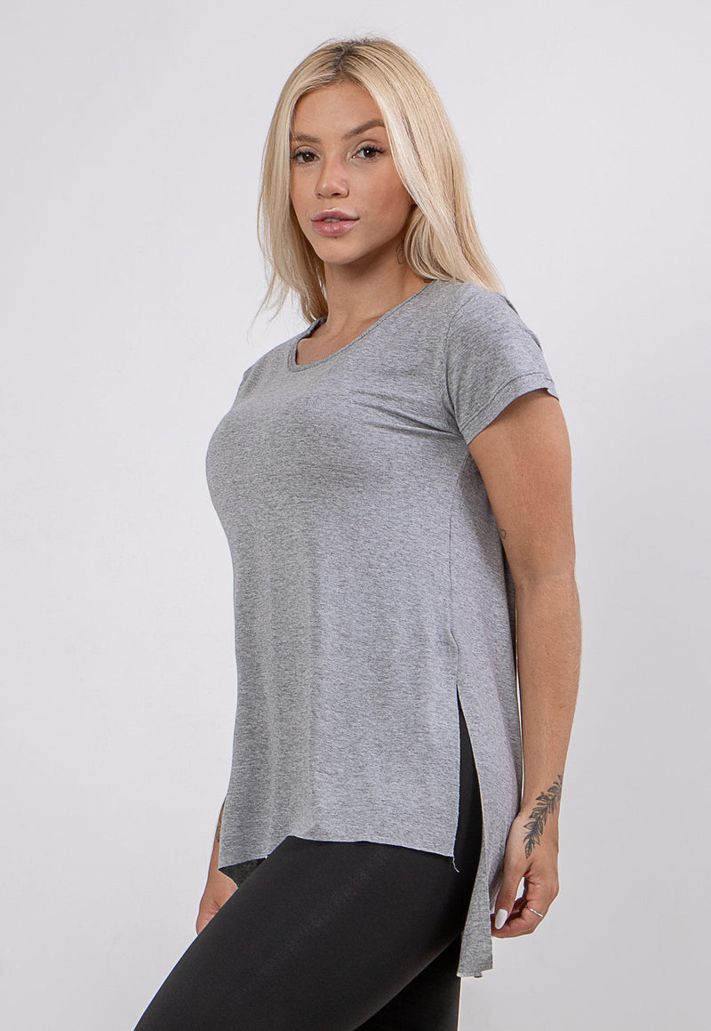 Blusa Feminina Sobre Legging  Fitness Manga Curta