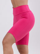 Bermudinha Fitness Feminina Legging Cós Alto Biker Ciclista