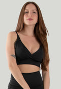 Top Cropped Fitness Feminino Transpassado Suplex