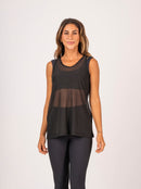 Regatão Tule Nadador Preta