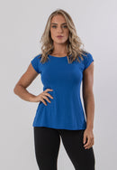 Blusa Básica Feminina Fitness Manga Curta Sobre Legging