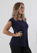 Blusa Básica Feminina Fitness Manga Curta Sobre Legging