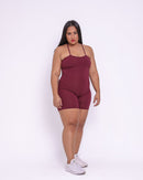 Macaquinho Fitness Básico Curve Plus Size Malte