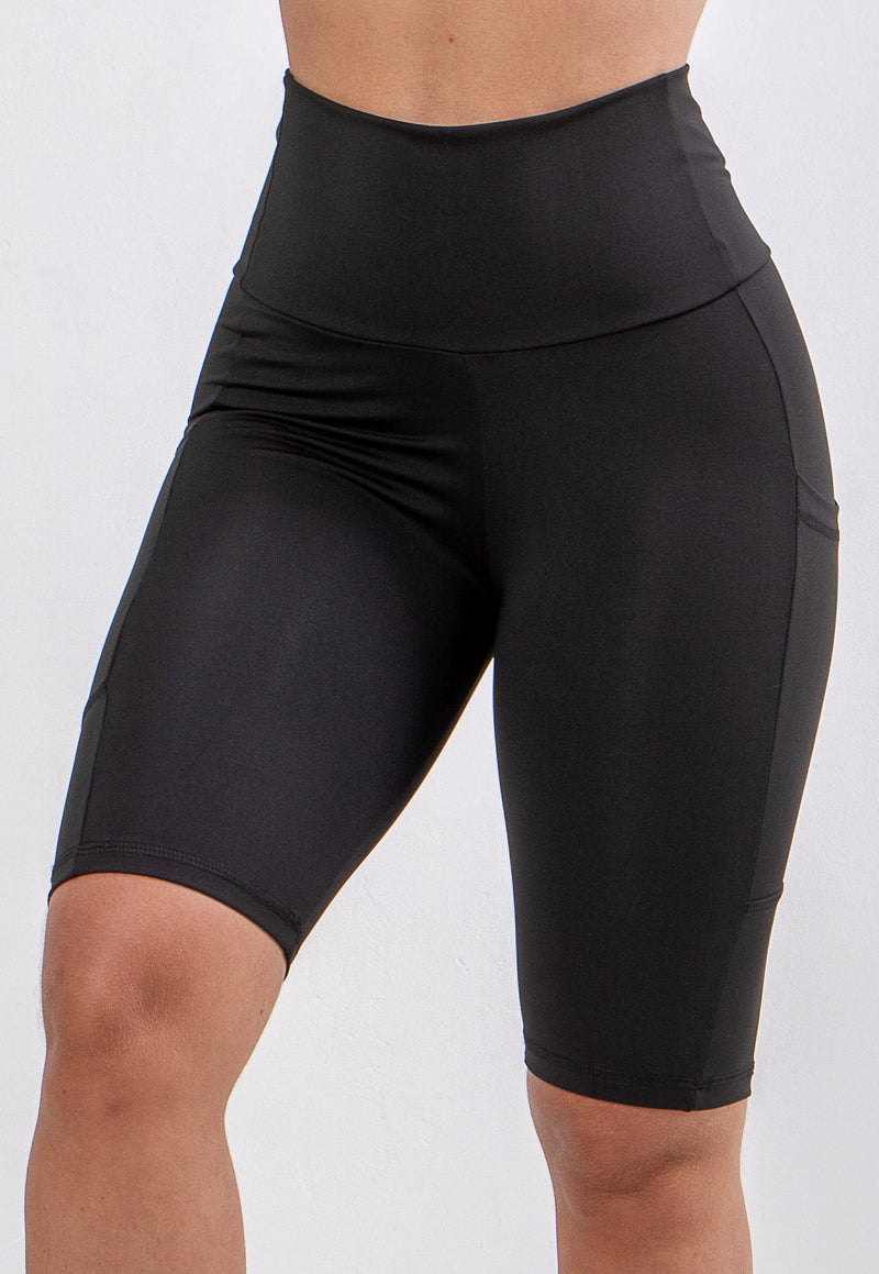 Bermuda Fitness Feminina Legging Biker Ciclista Com Bolso