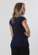 Blusa Básica Feminina Fitness Manga Curta Sobre Legging