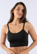 Top Cropped Fitness Feminino Suplex Alça Fina