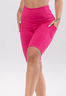 Bermuda Fitness Feminina Legging Biker Ciclista Com Bolso