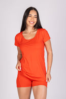 Camiseta Borboleta Soft Vermelha