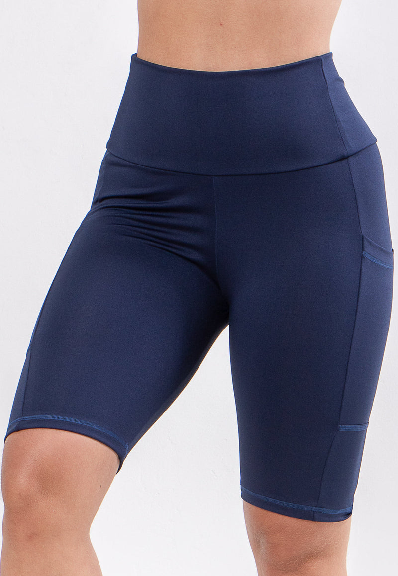 Bermuda Fitness Feminina Legging Biker Ciclista Com Bolso