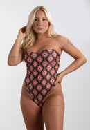 Body Maiô Feminino Tomara que Caia Amarração Estampado