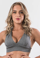 Top Cropped com Bojo Fitness Cruzado Nas Costas Suplex