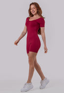 Macaquinho Fitness Feminino Decote nas Costas Poliamida