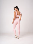 Conjunto Legging e Top Alças Retas Rosa Seco Flow