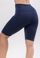 Bermuda Fitness Feminina Legging Biker Ciclista Com Bolso