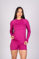 Blusa Manga Longa Soft Malva