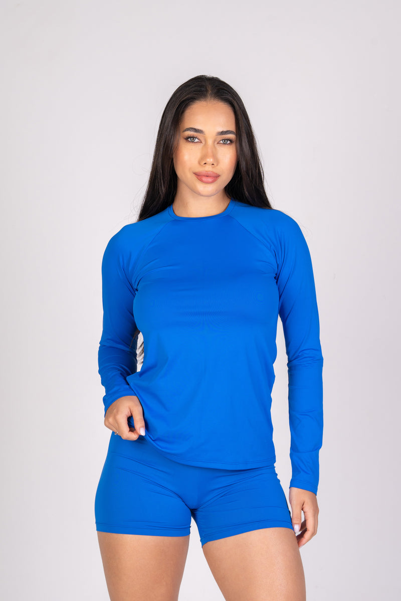 Blusa Manga Longa Soft Royal