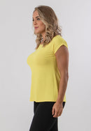 Blusa Básica Feminina Fitness Manga Curta Sobre Legging