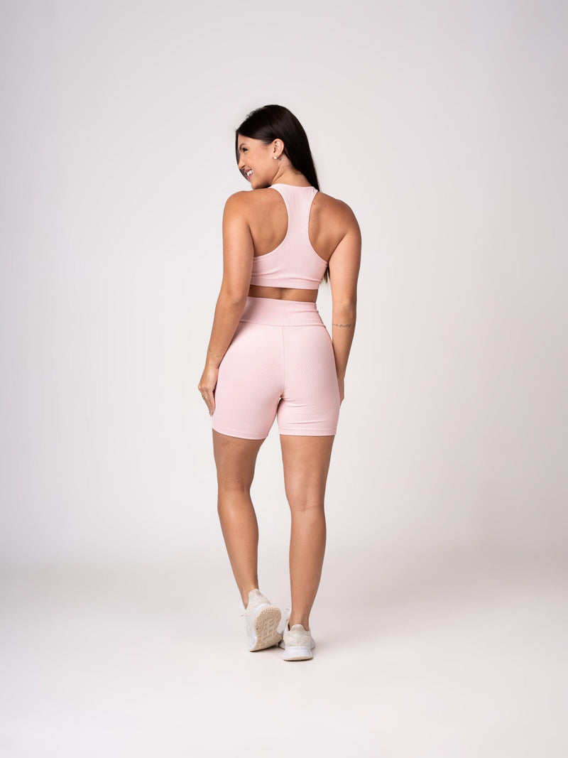 Conjunto Short e Top Nadador Rosa Seco Flow