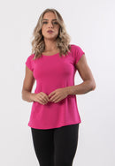 Blusa Básica Feminina Fitness Manga Curta Sobre Legging