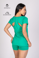 Camiseta Borboleta Soft Esmeralda