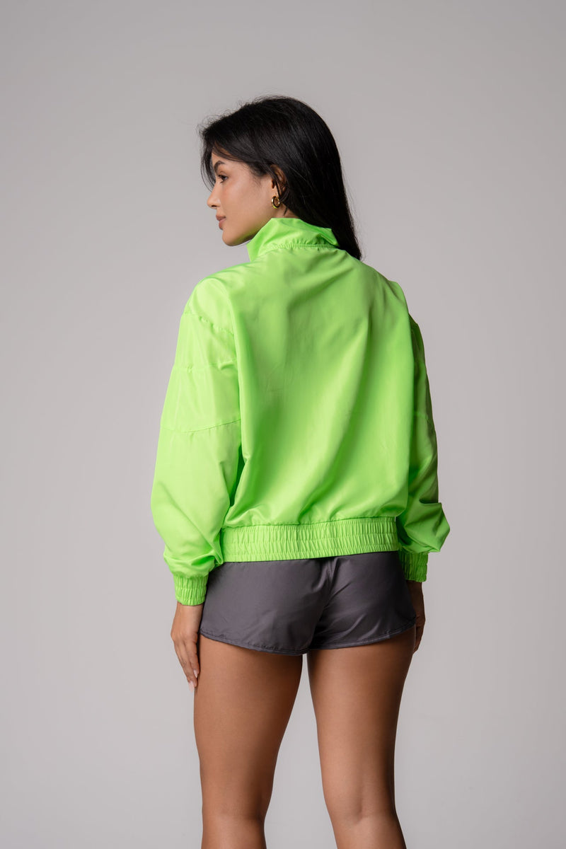 Jaqueta Corta-Vento Feminina Verde Lima Pulse